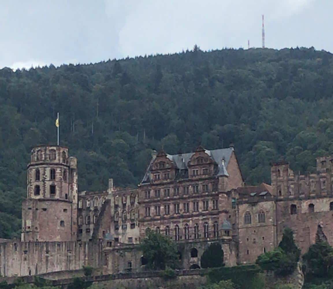 Romantischer Neckaruferspaziergang in Heidelberg Schloss